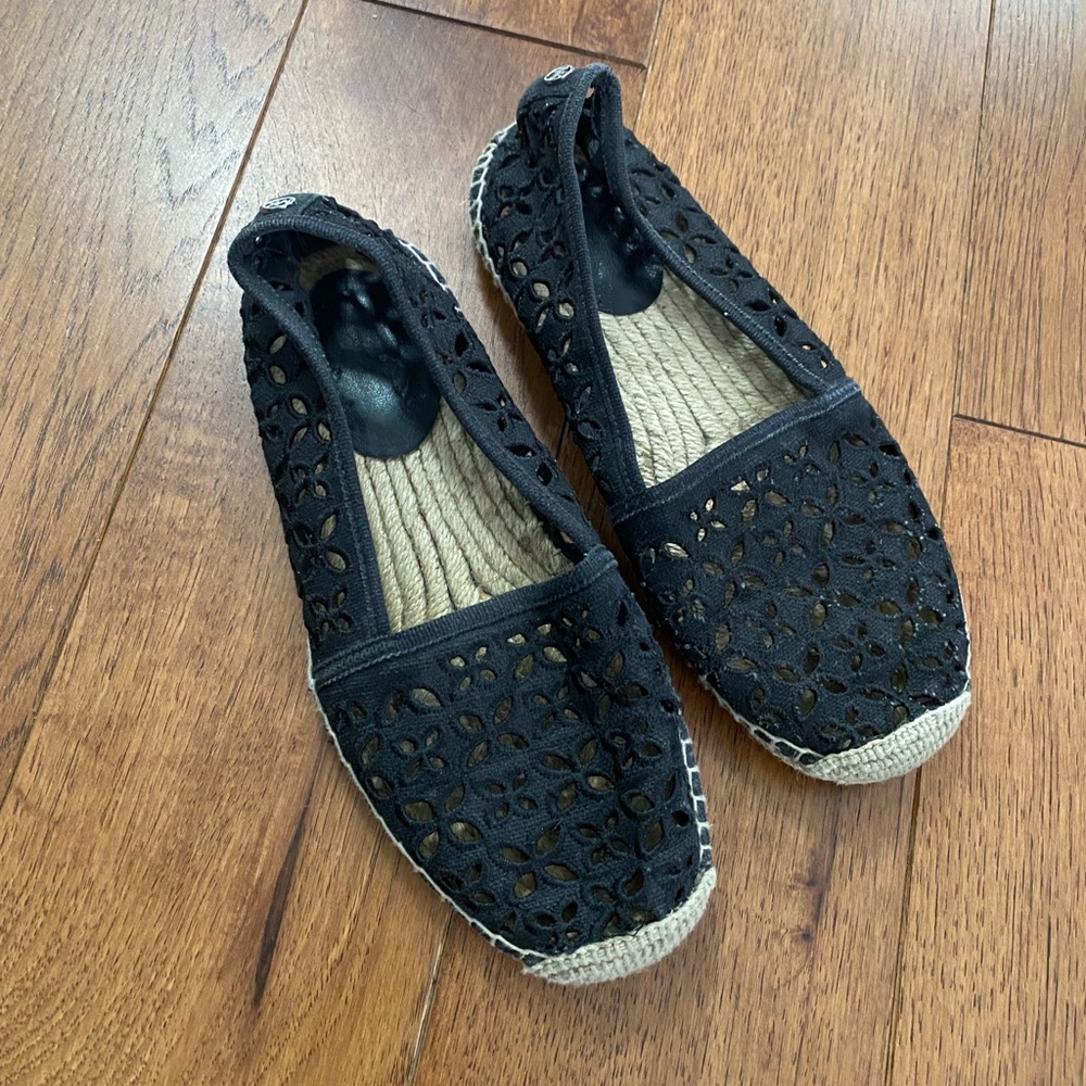 Michael Kors Black Lace Espadrilles